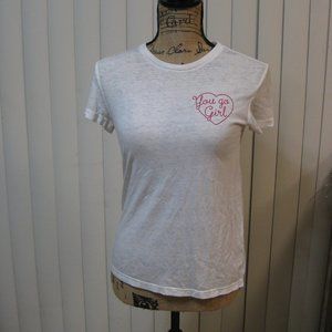 NWT Express white You Go Girl graphic t shirt top XS extra small